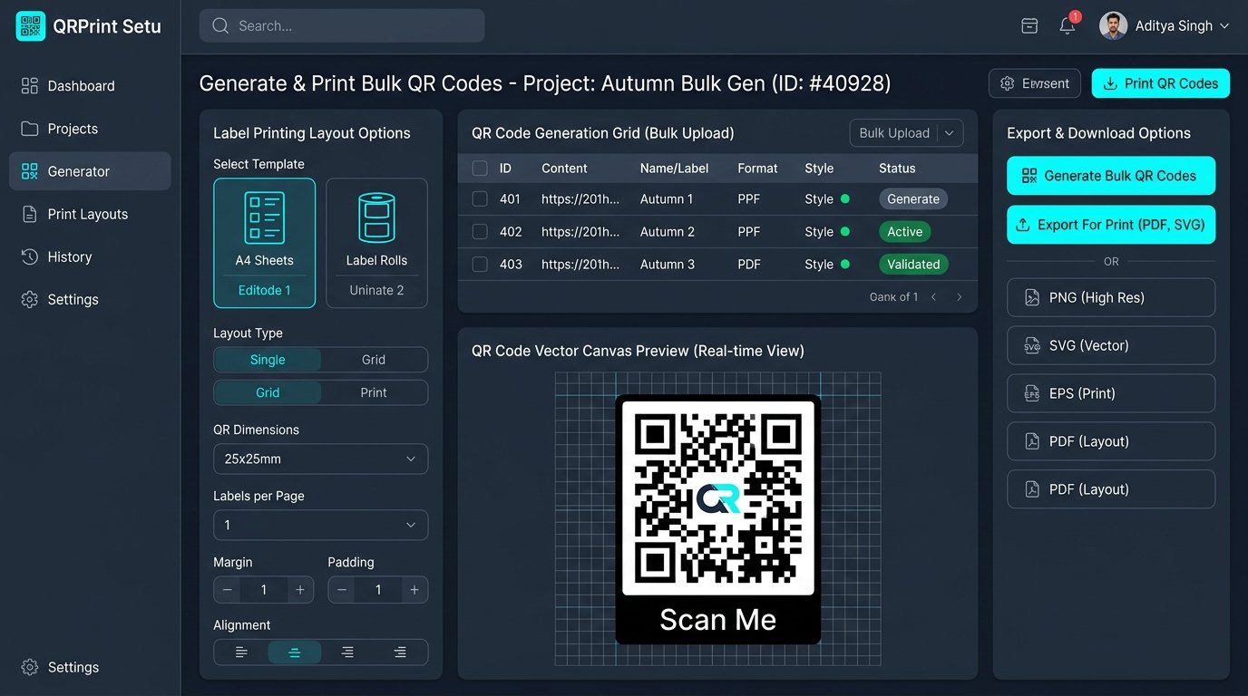 QRPrint Setu Screenshot